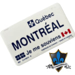 Montreal license plate magnet made in Quebec