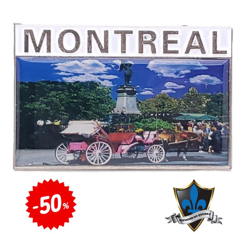 Montreal city metal magnet