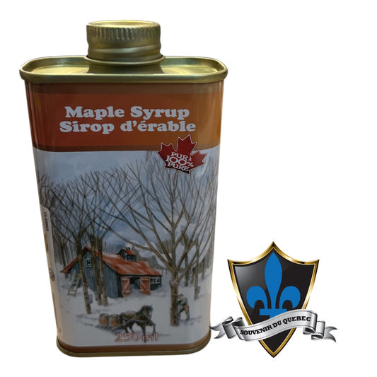 Boîte de conserve de sirop d'érable québécois classique - 250ml.