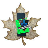 Maple leaf  wood Magnet.