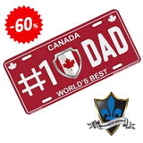 Canada #1 Dad metal Magnet.