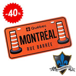 Rue Barre fridge  magnet with montreal