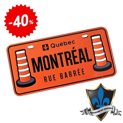 Rue Barre fridge  magnet with montreal