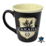 EMBOSSED MAPLE LEAF SHEILD CANADA LEAF MUG