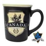 EMBOSSED MAPLE LEAF SHEILD CANADA LEAF MUG