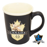 EMBOSSED MAPLE LEAF SHEILD CANADA MOOSE MUG