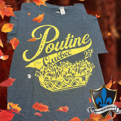 Adult Quebec POUTINE Souvenir T shirt.