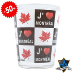 I Love Montreal Shot glass in French.