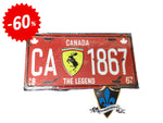 Montreal Canada License Plate Ferrari 30cm x 15 cm