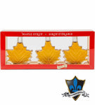 3 X 50 Ml Canadian Maple syrup Maple Leaf Shaped Bottle pack.