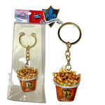 Gold Montreal Poutine keychain.