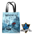 Montreal souvenir TOTE  bag bicycle