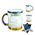 Quebec electroplated shinning Mug 11OZ.