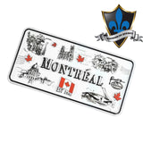 Montreal city metal magnet