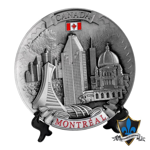 LANDMARK Metal Pewter PLATE Montreal 6’.