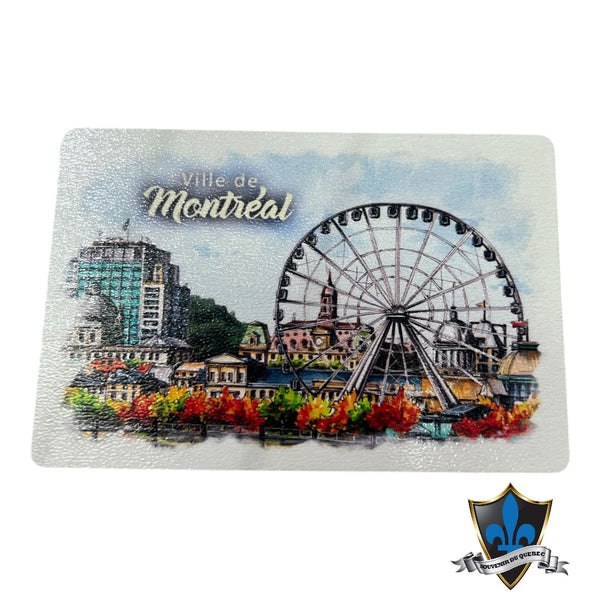Montreal wood Magnet.