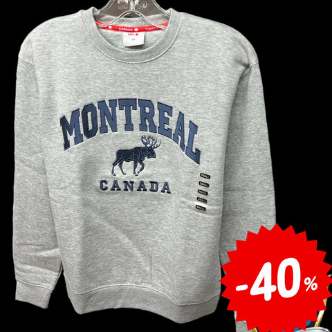 MONTREAL EMB Moose Appliqué Sweat