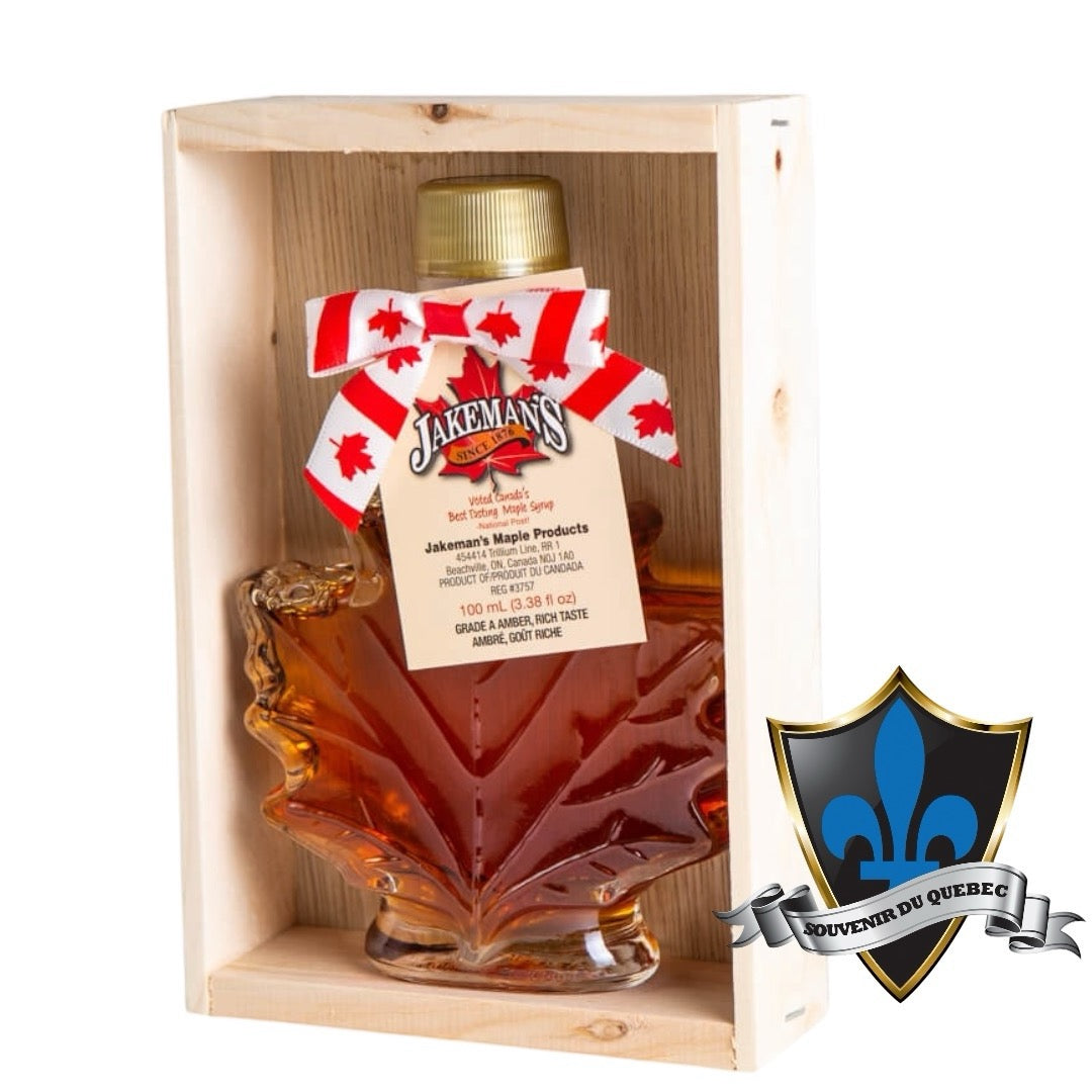 Canadian Maple Syrup 100ml in gift wood box.