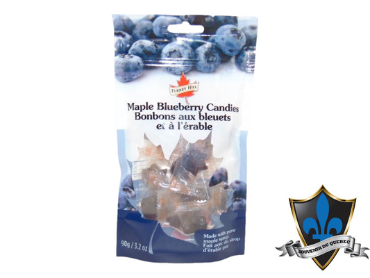 Bonbons aux myrtilles à l'érable pur du Canada 90g.