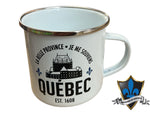 Quebec TIN CAMPFIRE MUG