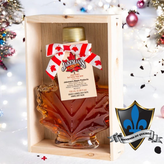 Canadian Maple Syrup 100ml in gift wood box.