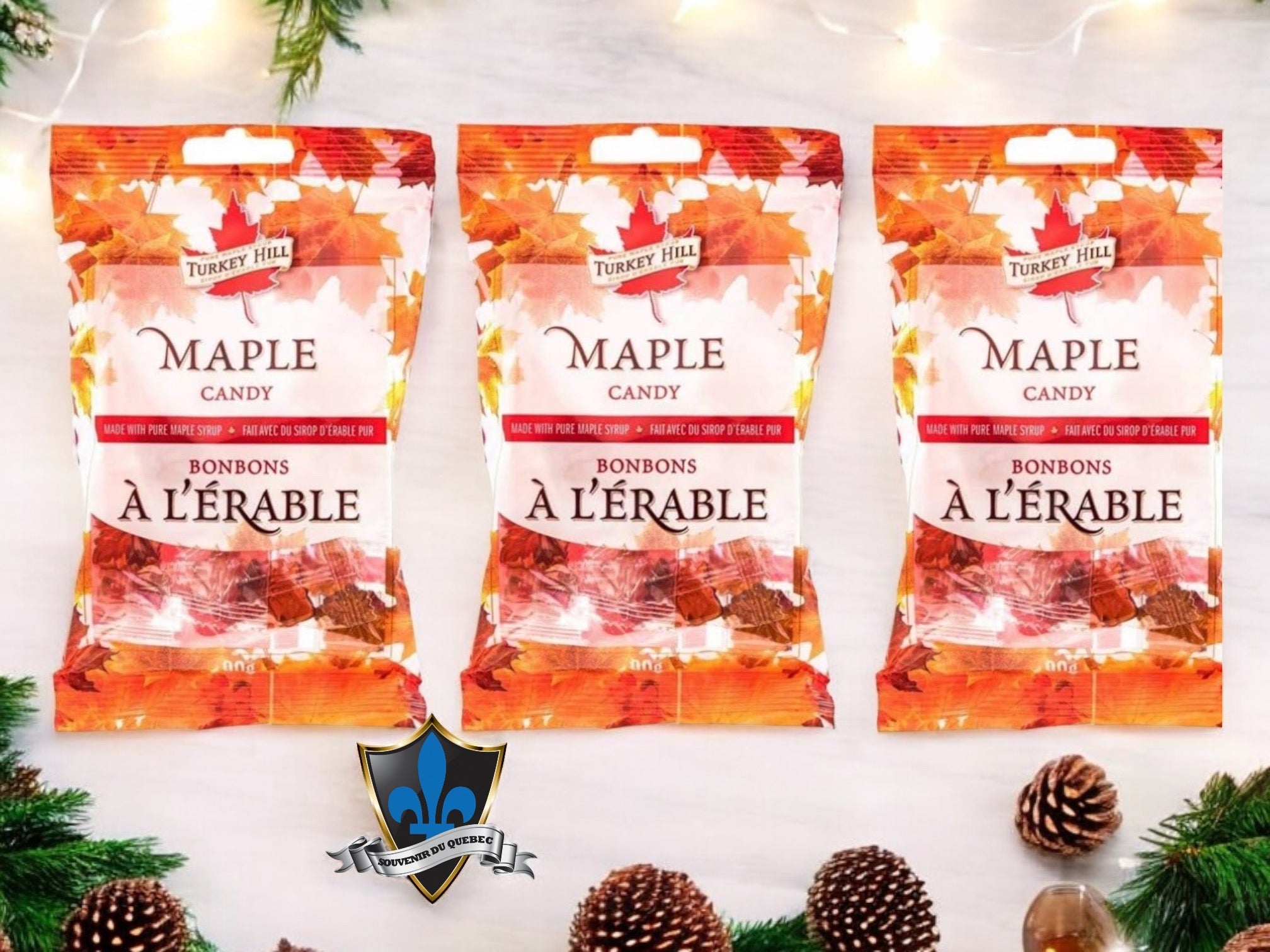10 Bags of 90G Pure Canadian Maple Candy – Souvenir Du Quebec