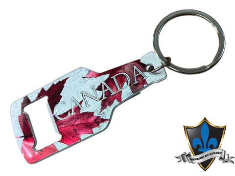 Canada  maple leaf key chain bottle opener