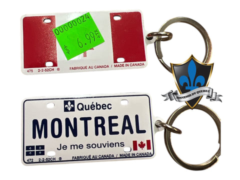 Montreal canada flag Key Ring