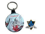 Montreal Skyline Keychain.