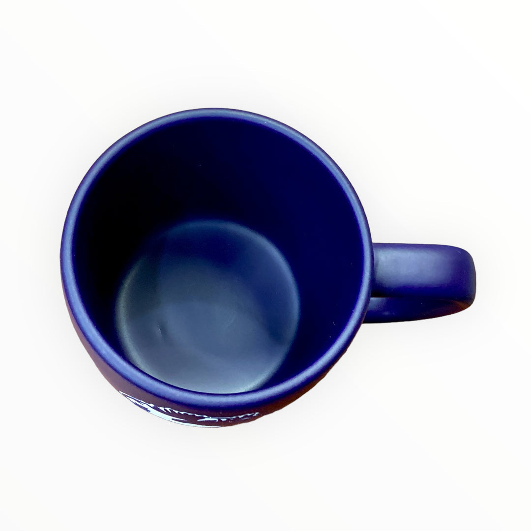 Tasse en marbre canadien marron bleu