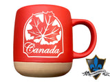 CANADA SAND red beige mug