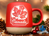 CANADA SAND red beige mug