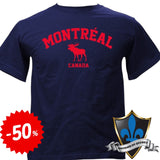 Montreal Arch Moose Applique Adult Tee.