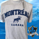 Montreal Arch Moose Applique Adult Tee.