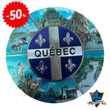 7 cm Quebec pictures round Magnet