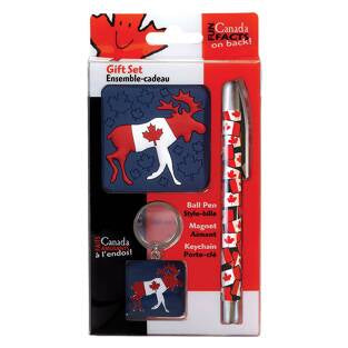 Canada Pen Set with magnet and keychain.