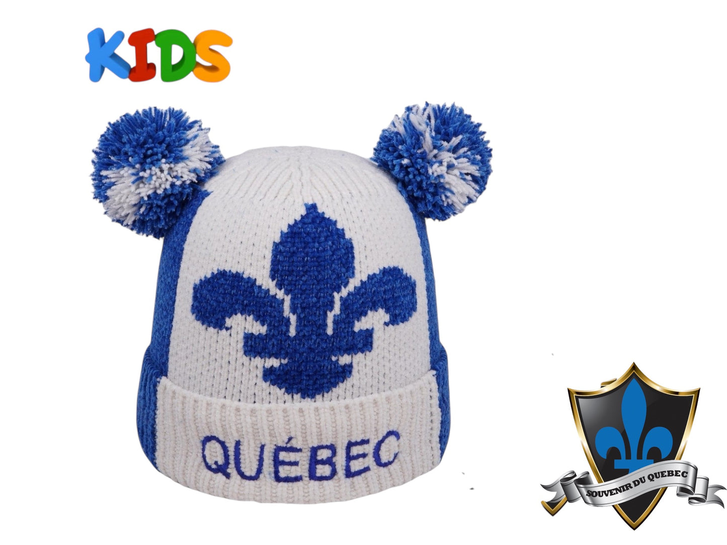 Soft and warm Winter Quebec Beanie for kids