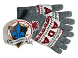 CANADA MAPLE LEAF Grey Mittens