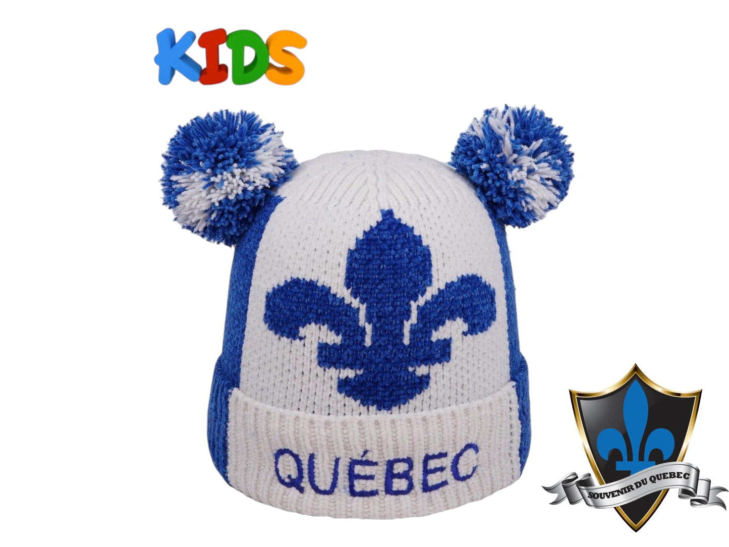 Soft and warm Winter Quebec Beanie for kids