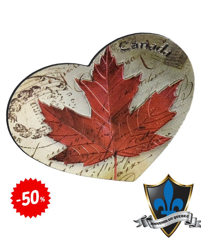 Canada Heart leaf Magnet.