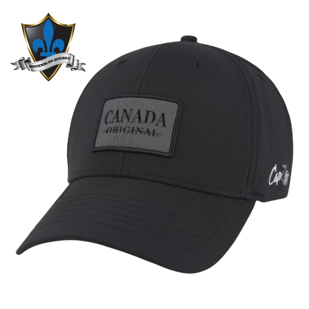 Canada patch cap embroidered leaf.