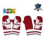 Kids CANADA MAPLE LEAF Mittens.