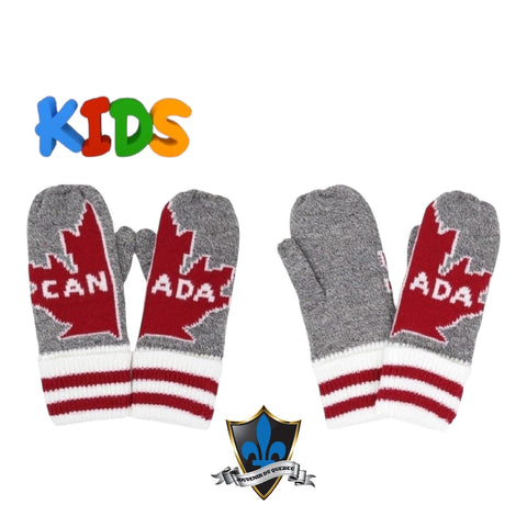 Kids CANADA MAPLE LEAF Mittens.