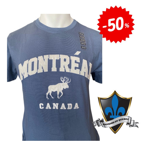 Montreal Arch Moose Applique Adult Tee.