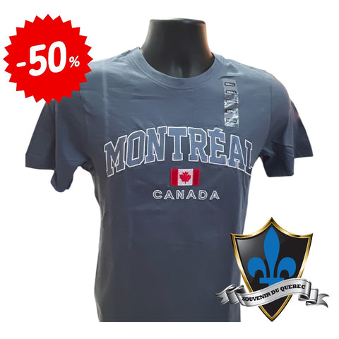 T-shirt brodé pour adulte Montréal Canada.