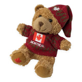 Canadian plush Bear With Canada Flag Sweater.