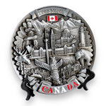 LANDMARK Pewter PLATE CANADA 8 ‘ .