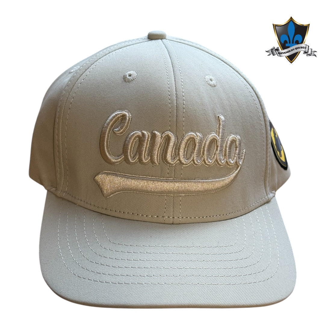Canada patch cap embroidered leaf.