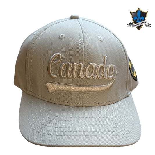Écusson de la casquette du Canada brodé d'une feuille.