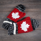 Moufles grises CANADA MAPLE LEAF.